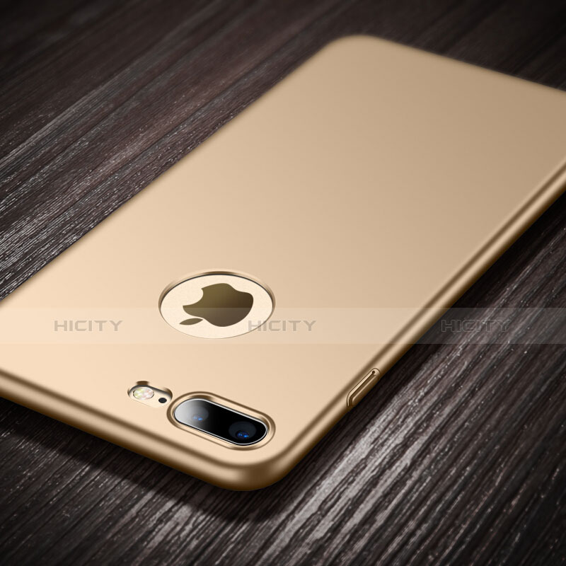 Custodia Plastica Rigida Opaca con Foro per Apple iPhone 8 Plus Oro