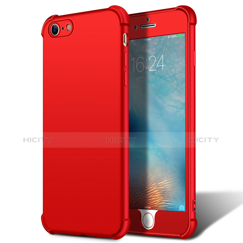 Custodia Plastica Rigida Opaca Fronte e Retro 360 Gradi M01 per Apple iPhone 6S Plus Rosso