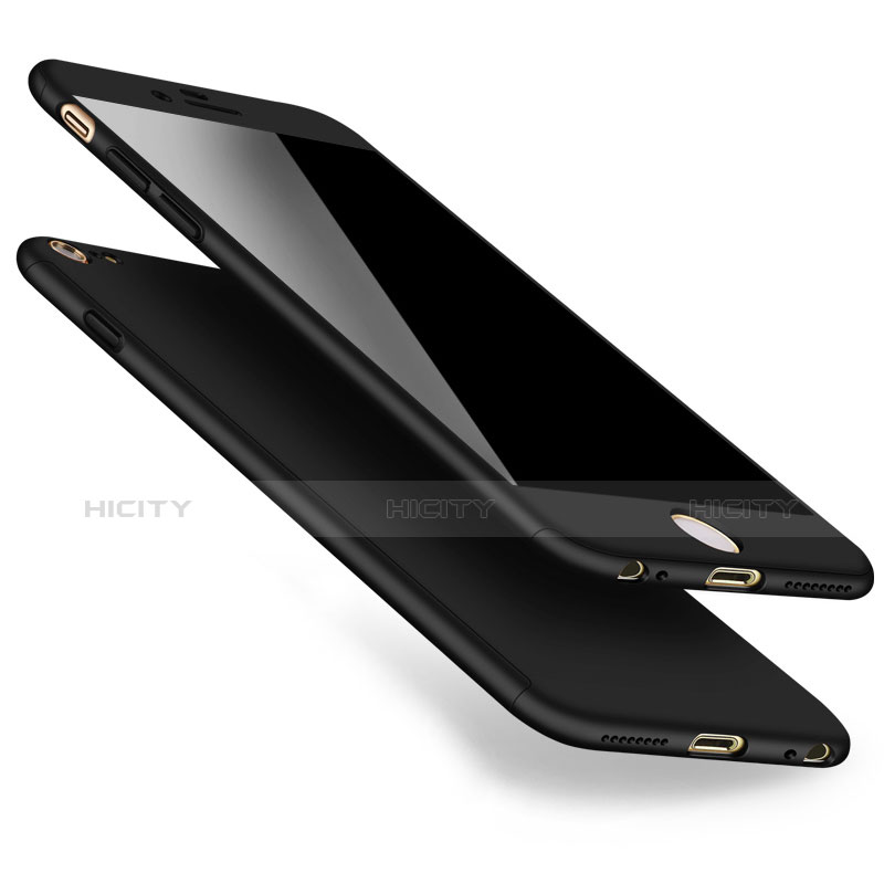 Custodia Plastica Rigida Opaca Fronte e Retro 360 Gradi per Apple iPhone 6 Plus Nero