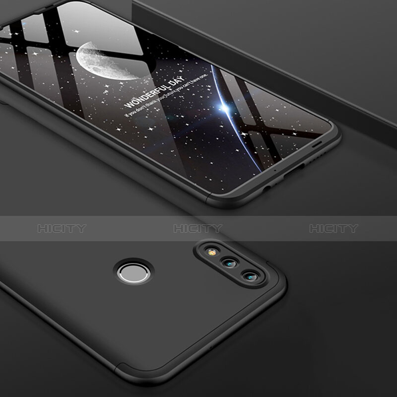 Custodia Plastica Rigida Opaca Fronte e Retro 360 Gradi Q01 per Huawei P Smart (2019) Nero