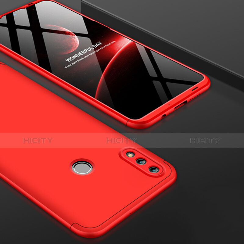 Custodia Plastica Rigida Opaca Fronte e Retro 360 Gradi Q01 per Huawei P Smart (2019) Rosso