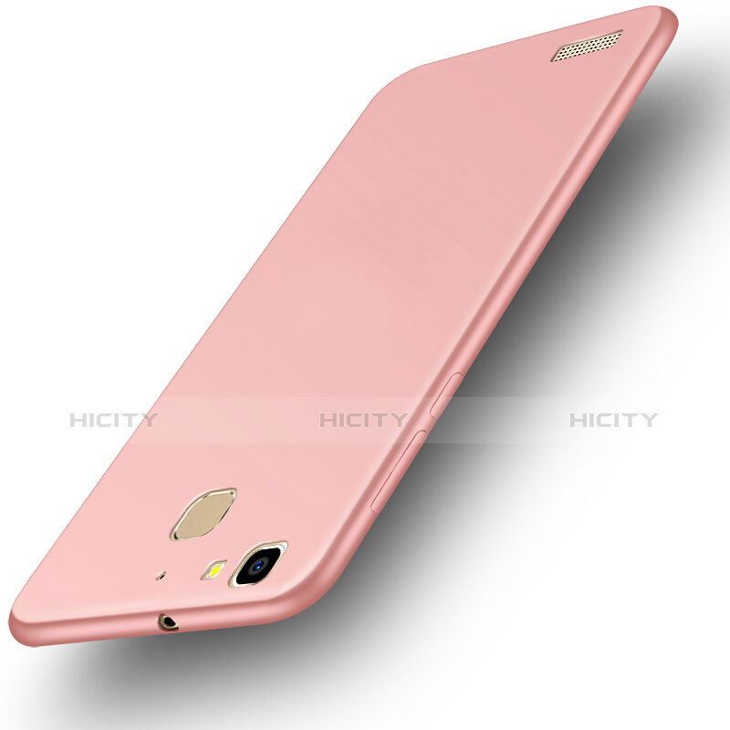 Custodia Plastica Rigida Opaca M01 per Huawei G8 Mini Oro Rosa