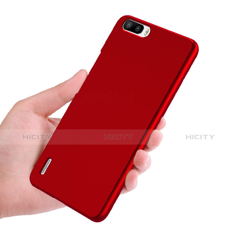 Custodia Plastica Rigida Opaca M01 per Huawei Honor 6 Plus Rosso