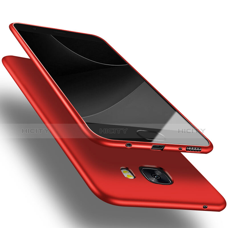 Custodia Plastica Rigida Opaca M01 per Samsung Galaxy C9 Pro C9000 Rosso