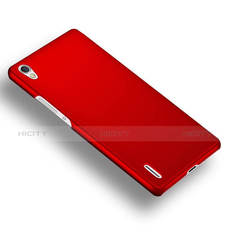 Custodia Plastica Rigida Opaca M02 per Huawei Ascend P7 Rosso