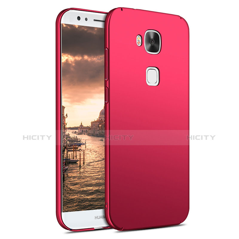 Custodia Plastica Rigida Opaca M02 per Huawei G8 Rosso