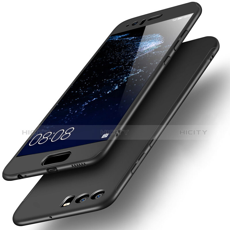 Custodia Plastica Rigida Opaca M02 per Huawei P10 Nero