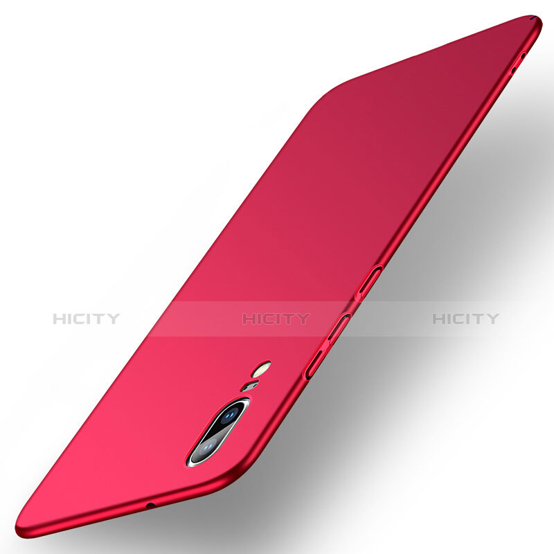 Custodia Plastica Rigida Opaca M02 per Huawei P20 Rosso