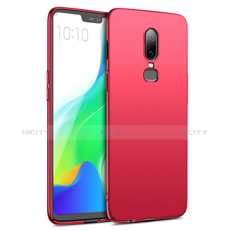 Custodia Plastica Rigida Opaca M02 per OnePlus 6 Rosso