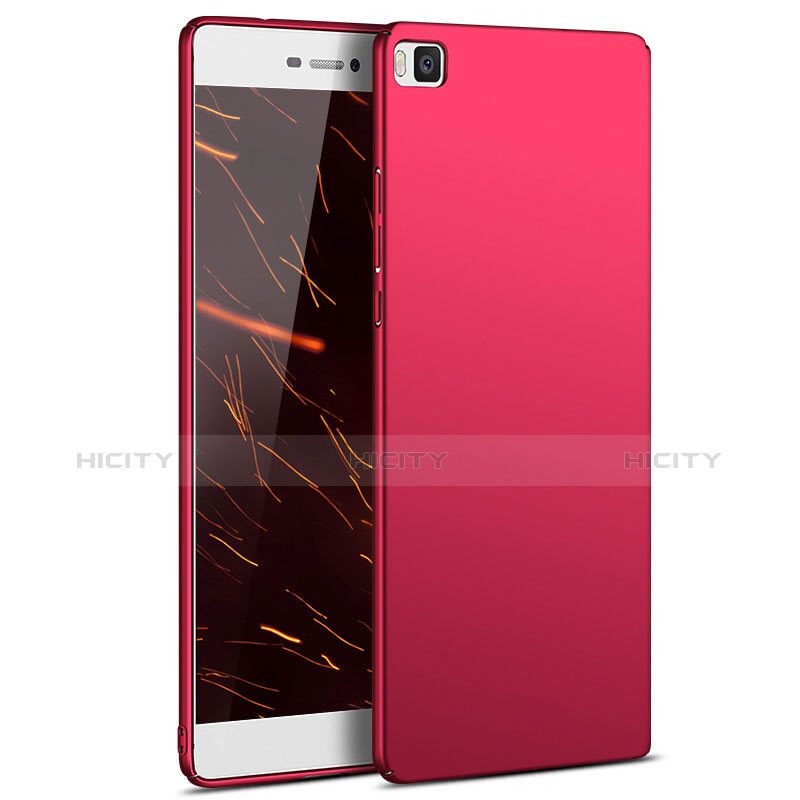 Custodia Plastica Rigida Opaca M03 per Huawei P8 Rosso