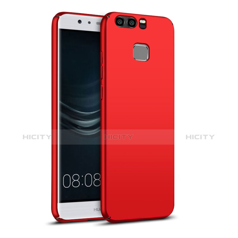 Custodia Plastica Rigida Opaca M05 per Huawei P9 Rosso