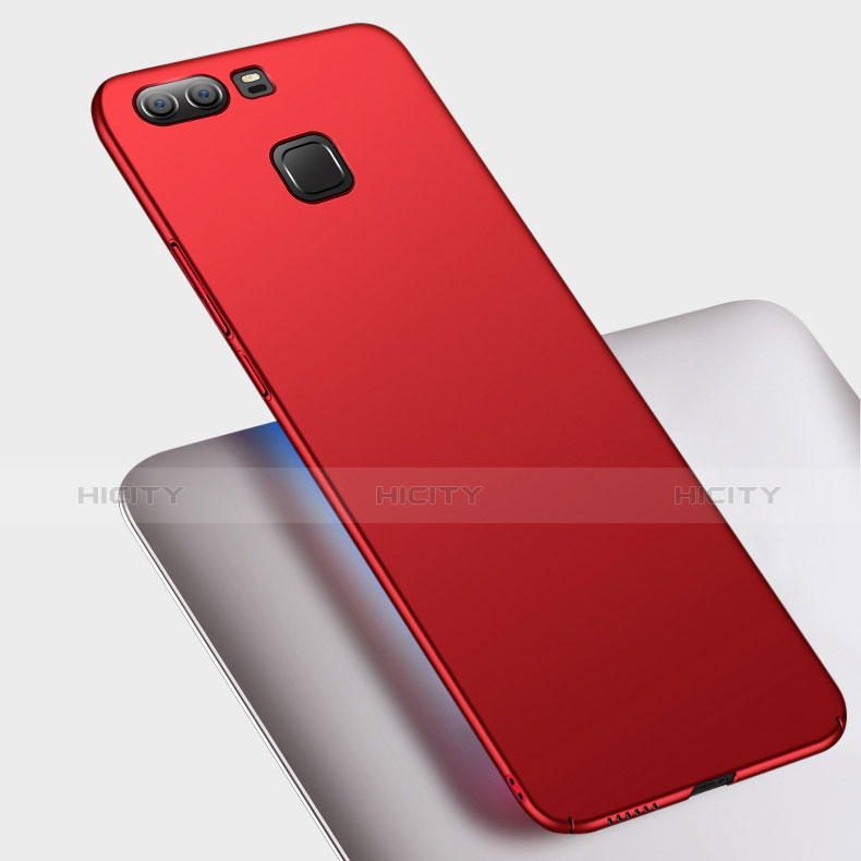 Custodia Plastica Rigida Opaca M05 per Huawei P9 Rosso