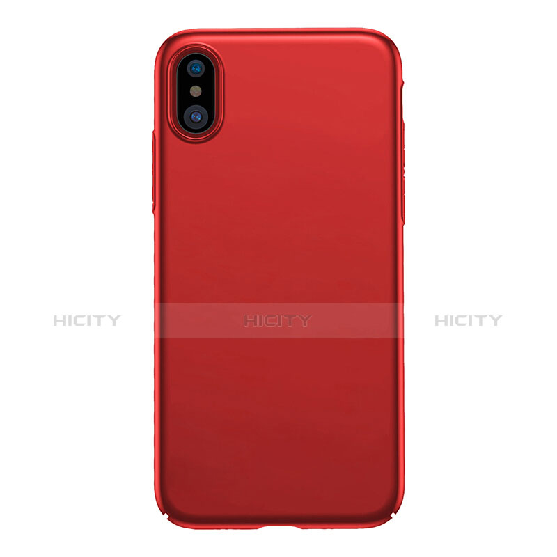 Custodia Plastica Rigida Opaca M06 per Apple iPhone X Rosso