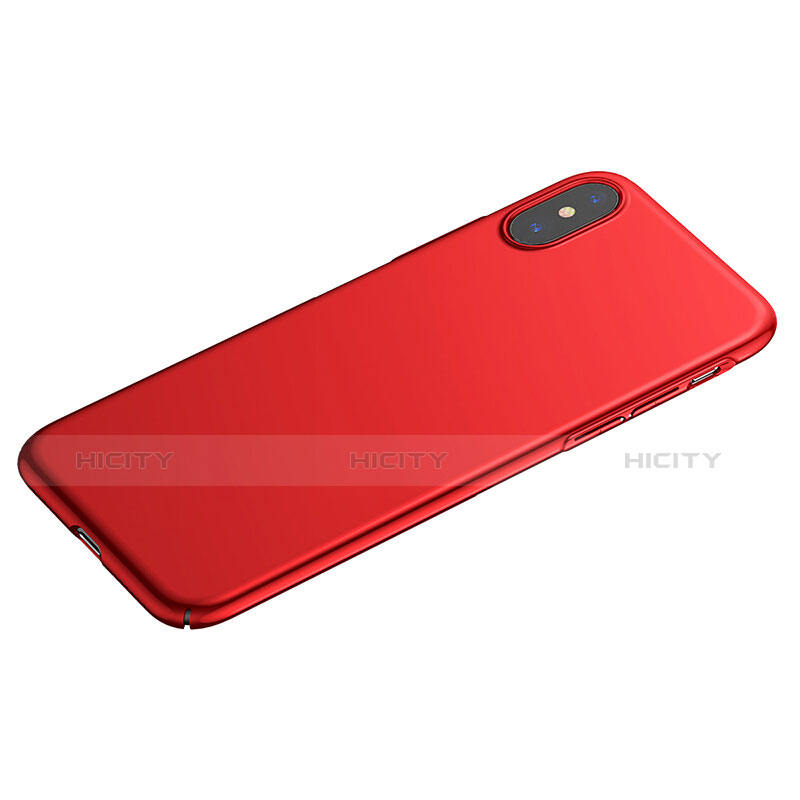 Custodia Plastica Rigida Opaca M06 per Apple iPhone X Rosso