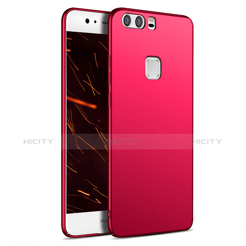 Custodia Plastica Rigida Opaca M09 per Huawei P9 Rosso