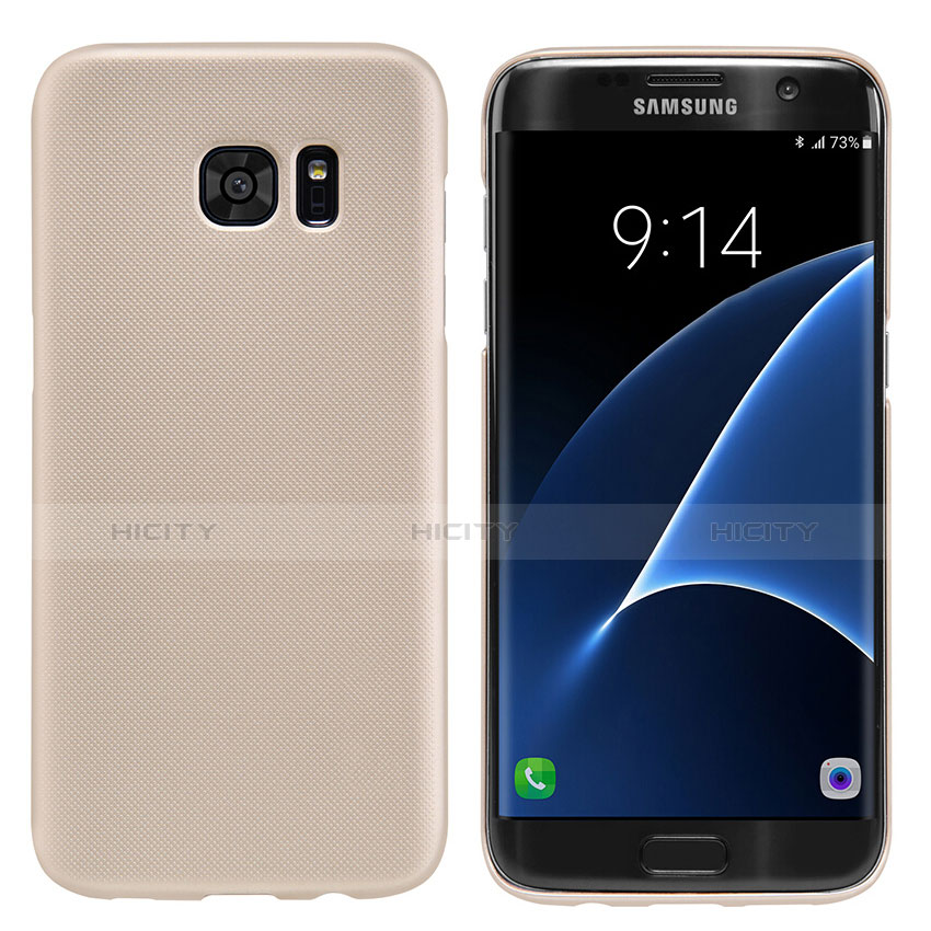 Custodia Plastica Rigida Opaca M10 per Samsung Galaxy S7 Edge G935F Oro