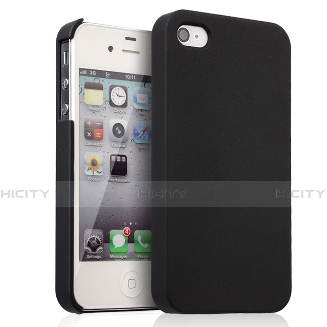 Custodia Plastica Rigida Opaca per Apple iPhone 4S Nero