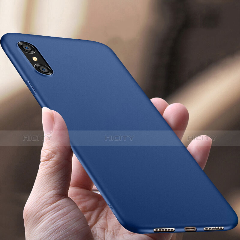 Custodia Plastica Rigida Opaca per Apple iPhone X Blu