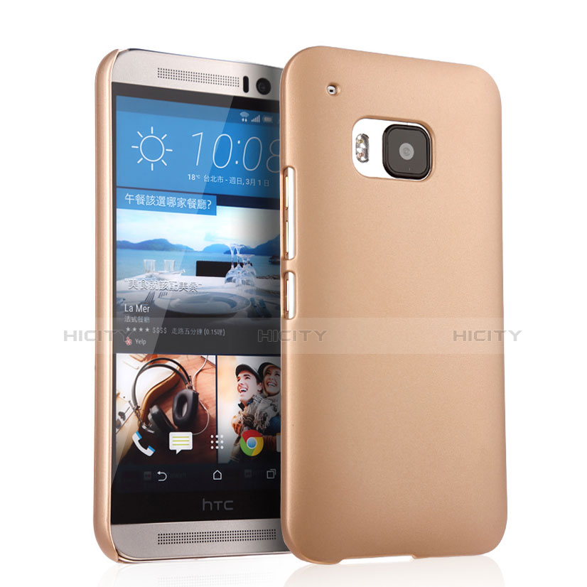 Custodia Plastica Rigida Opaca per HTC One M9 Oro