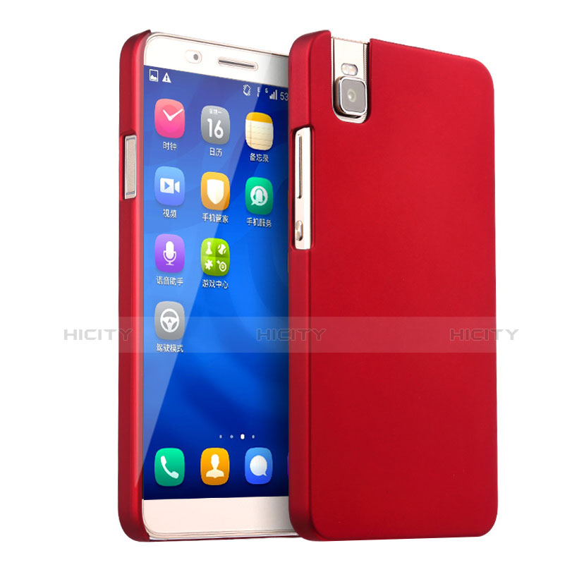 Custodia Plastica Rigida Opaca per Huawei Honor 7i shot X Rosso