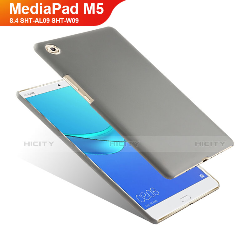 Custodia Plastica Rigida Opaca per Huawei MediaPad M5 8.4 SHT-AL09 SHT-W09 Grigio