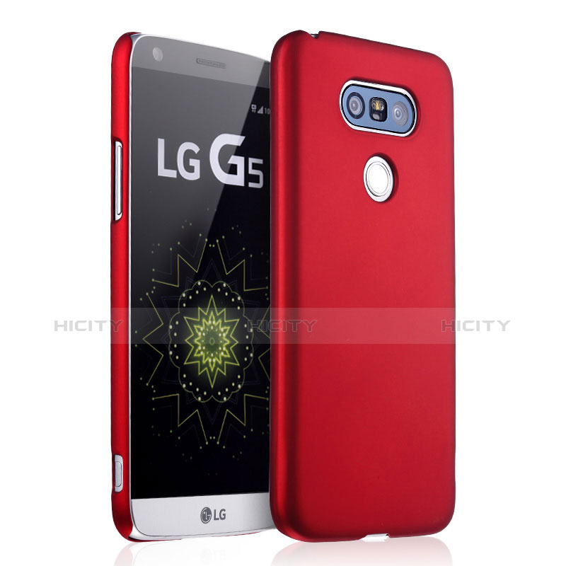 Custodia Plastica Rigida Opaca per LG G5 Rosso