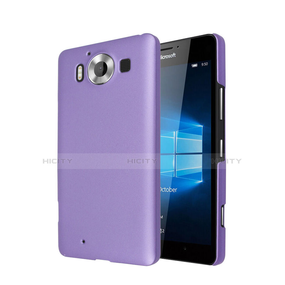 Custodia Plastica Rigida Opaca per Microsoft Lumia 950 Viola