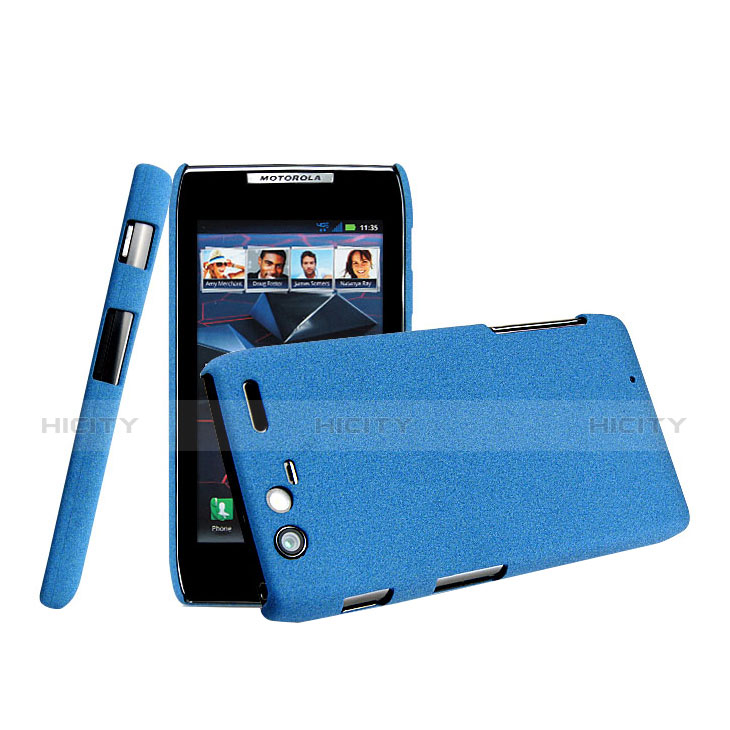 Custodia Plastica Rigida Opaca per Motorola Razr XT910 Blu