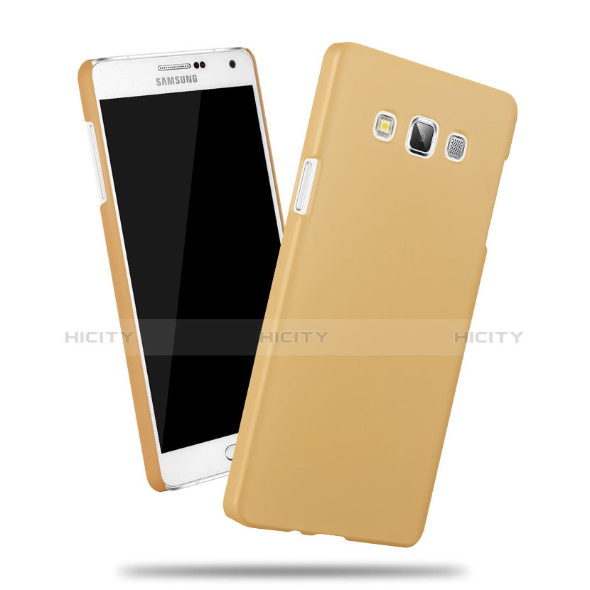 Custodia Plastica Rigida Opaca per Samsung Galaxy A3 Duos SM-A300F Oro