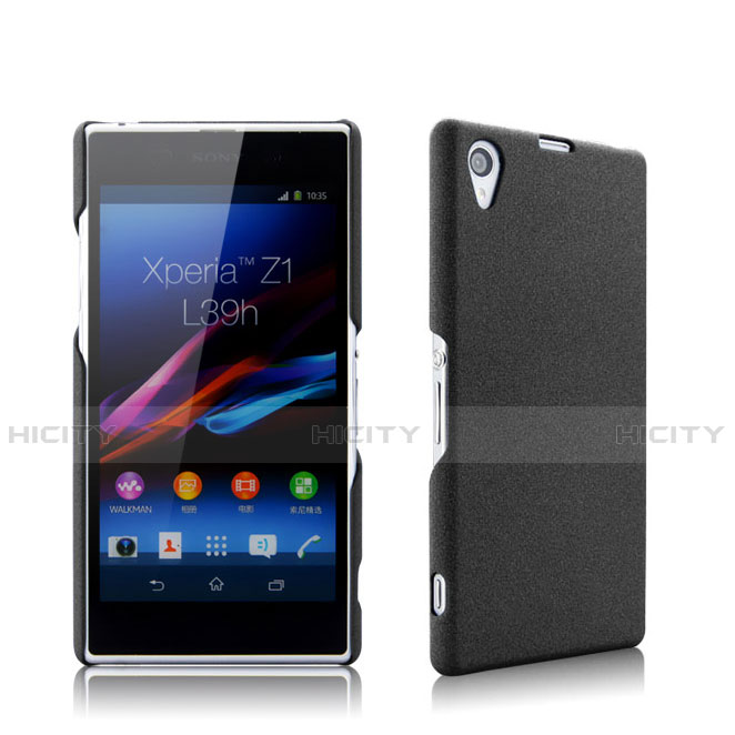 Custodia Plastica Rigida Opaca per Sony Xperia Z1 L39h Nero