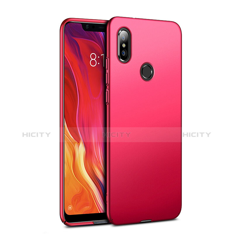 Custodia Plastica Rigida Opaca per Xiaomi Mi 8 Rosso