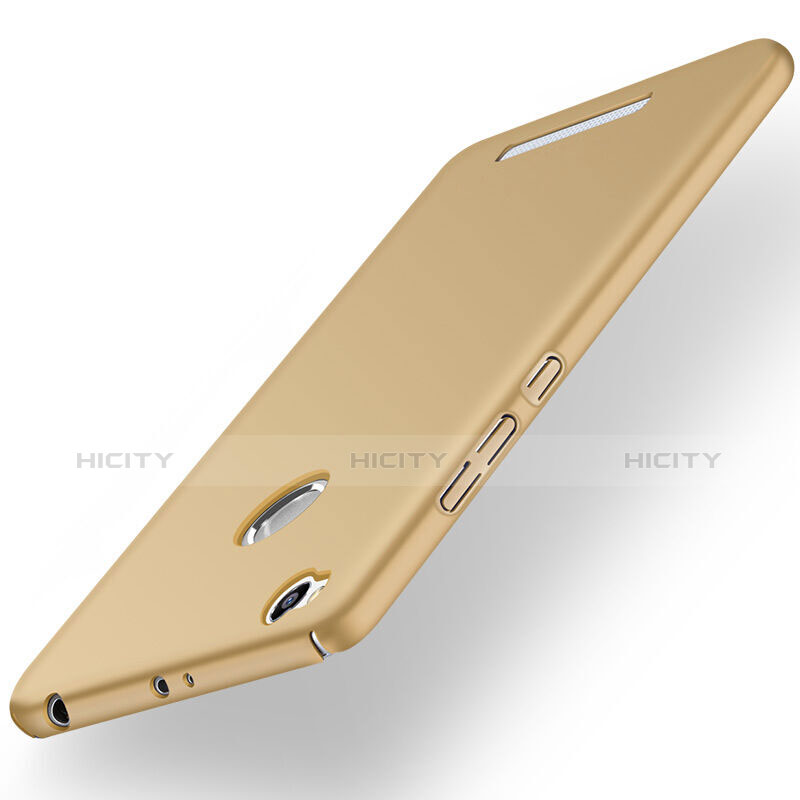 Custodia Plastica Rigida Opaca per Xiaomi Redmi 3 High Edition Oro