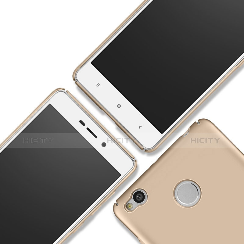 Custodia Plastica Rigida Opaca per Xiaomi Redmi 3 High Edition Oro