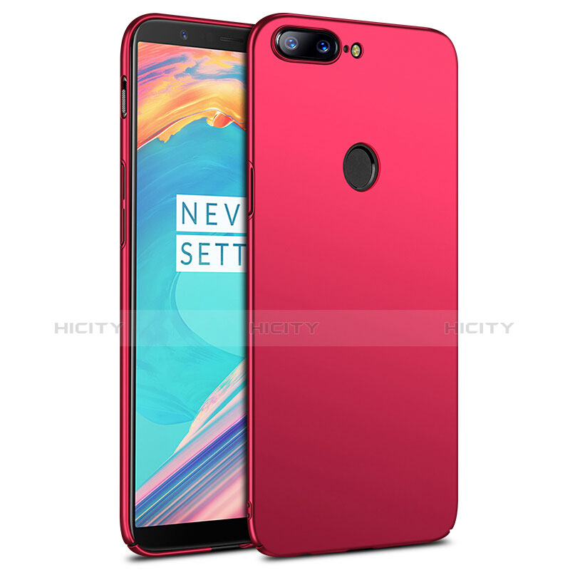 Custodia Plastica Rigida Opaca R02 per OnePlus 5T A5010 Rosso