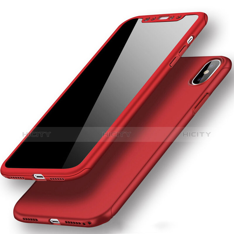 Custodia Plastica Rigida Opaca S02 per Apple iPhone Xs Max Rosso