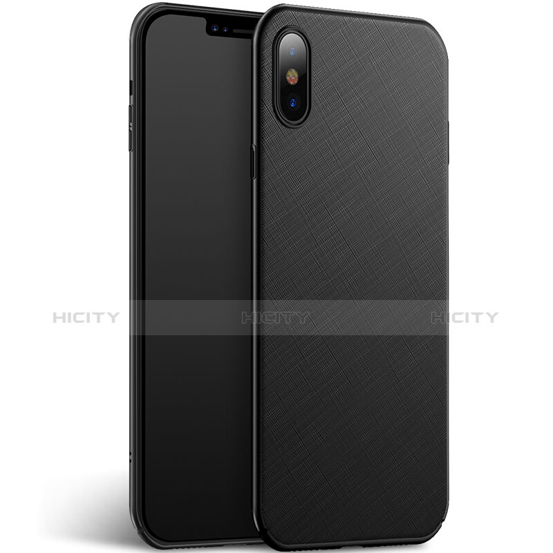 Custodia Plastica Rigida Opaca Spigato per Apple iPhone Xs Max Nero