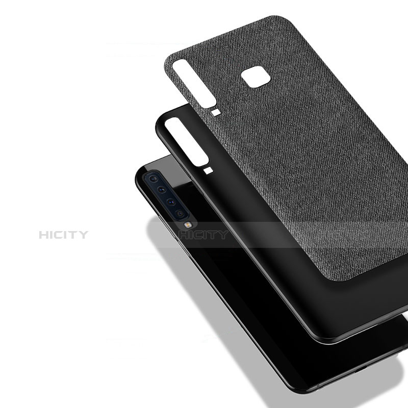 Custodia Plastica Rigida Opaca Spigato per Samsung Galaxy A9s Grigio