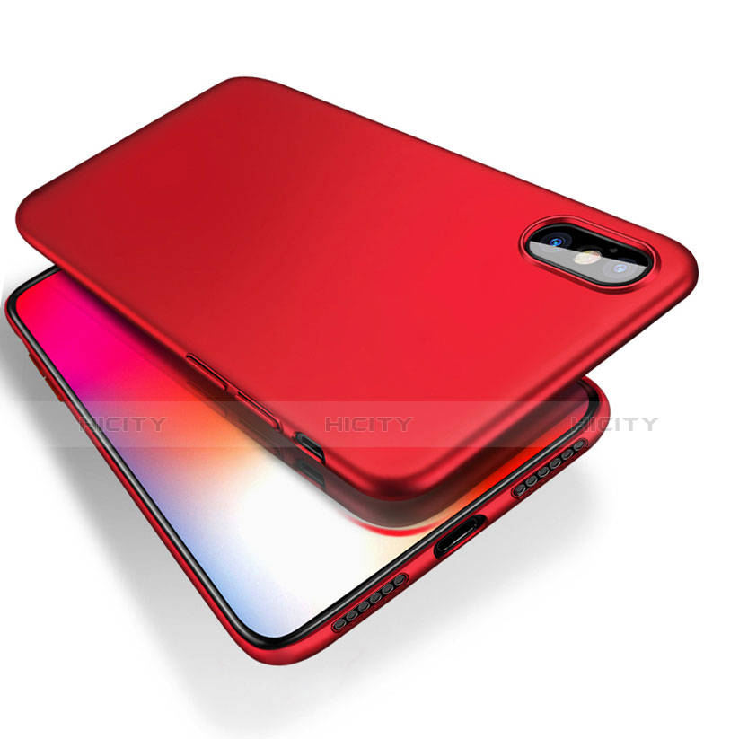 Custodia Plastica Rigida Opaca W01 per Apple iPhone Xs Max Rosso