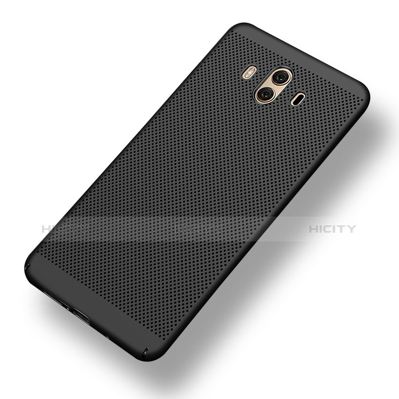 Custodia Plastica Rigida Perforato per Huawei Mate 10 Nero