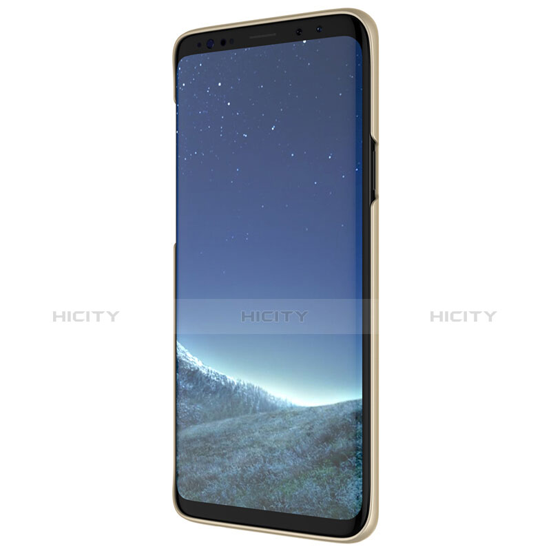 Custodia Plastica Rigida Perforato per Samsung Galaxy S9 Oro