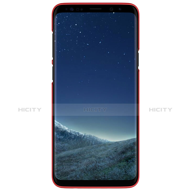 Custodia Plastica Rigida Perforato per Samsung Galaxy S9 Plus Rosso