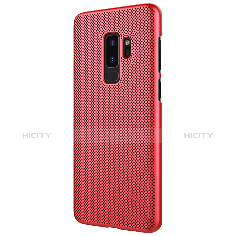 Custodia Plastica Rigida Perforato per Samsung Galaxy S9 Plus Rosso