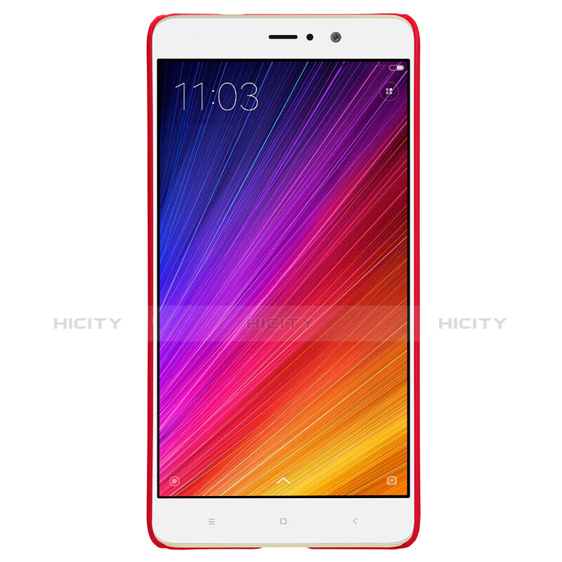 Custodia Plastica Rigida Perforato per Xiaomi Mi 5S Plus Rosso