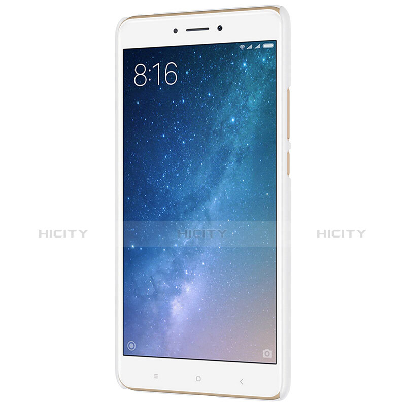 Custodia Plastica Rigida Perforato per Xiaomi Mi Max 2 Bianco