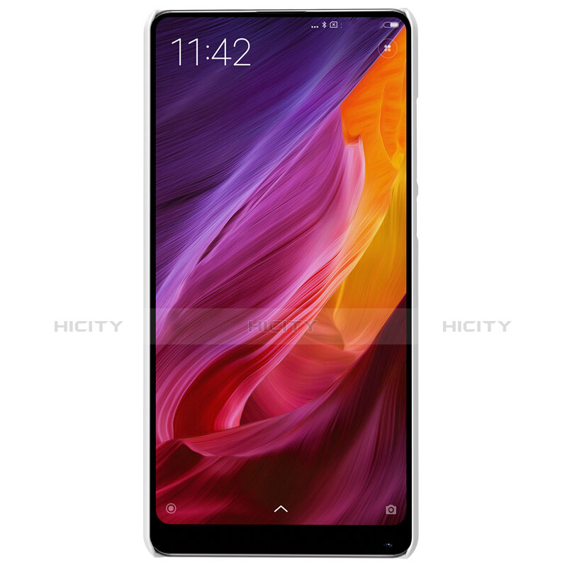 Custodia Plastica Rigida Perforato per Xiaomi Mi Mix 2 Bianco