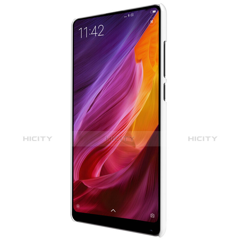 Custodia Plastica Rigida Perforato per Xiaomi Mi Mix 2 Bianco