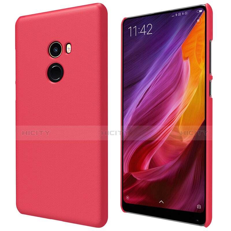 Custodia Plastica Rigida Perforato per Xiaomi Mi Mix 2 Rosso