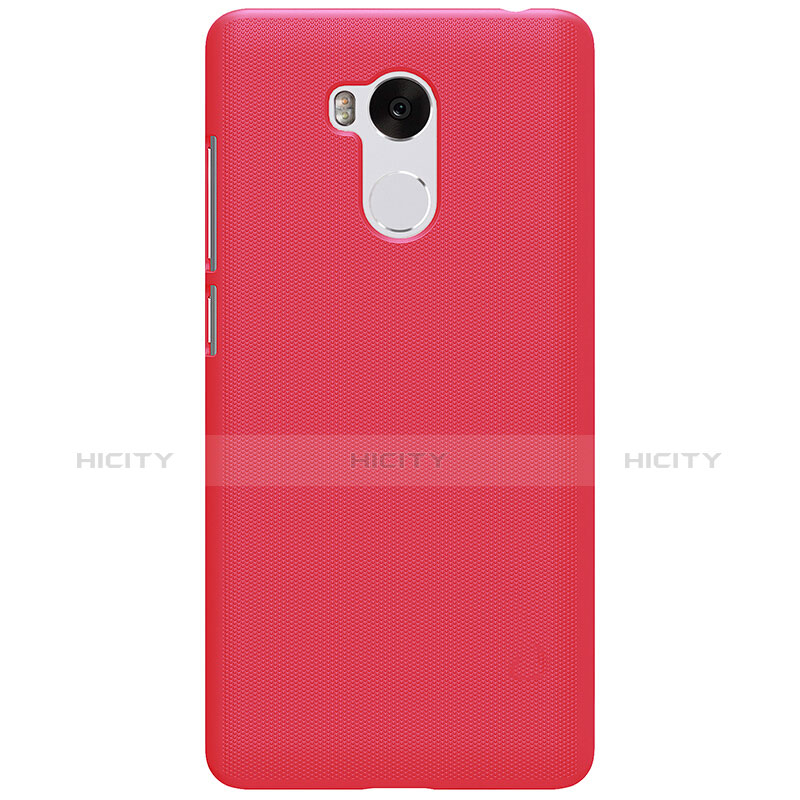 Custodia Plastica Rigida Perforato per Xiaomi Redmi 4 Prime High Edition Rosso