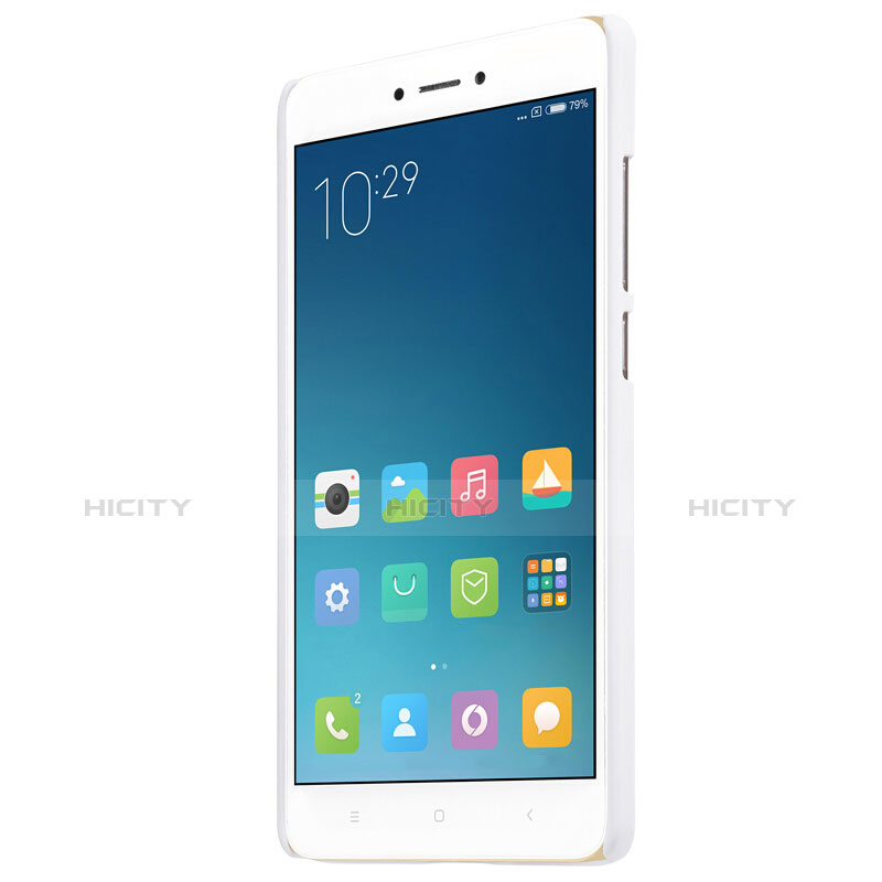 Custodia Plastica Rigida Perforato per Xiaomi Redmi Note 4 Standard Edition Bianco