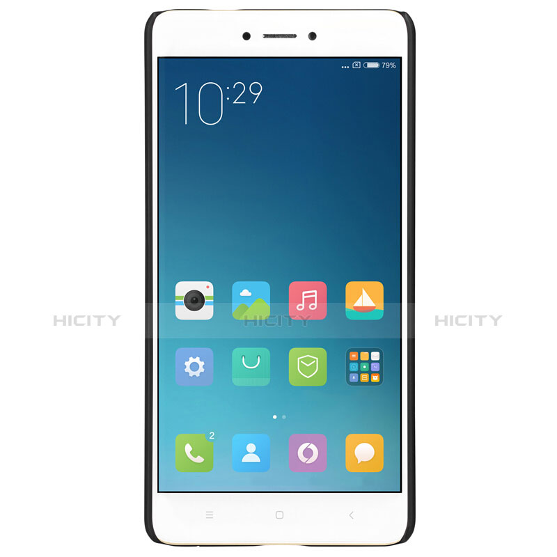 Custodia Plastica Rigida Perforato per Xiaomi Redmi Note 4 Standard Edition Nero